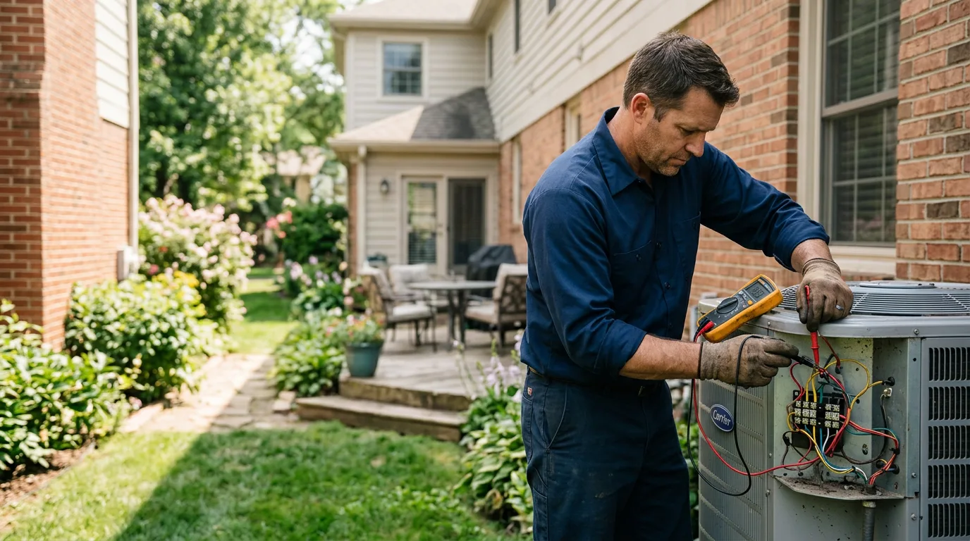 HVAC technician working near Pittsboro, IN